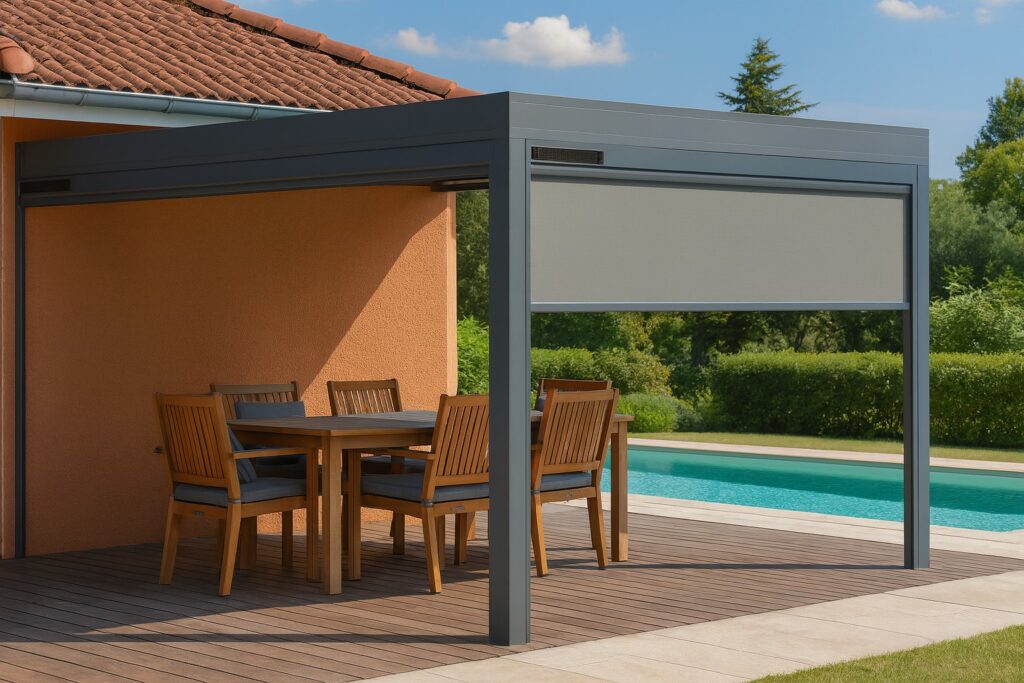 Store solaire pour pergola bioclimatique