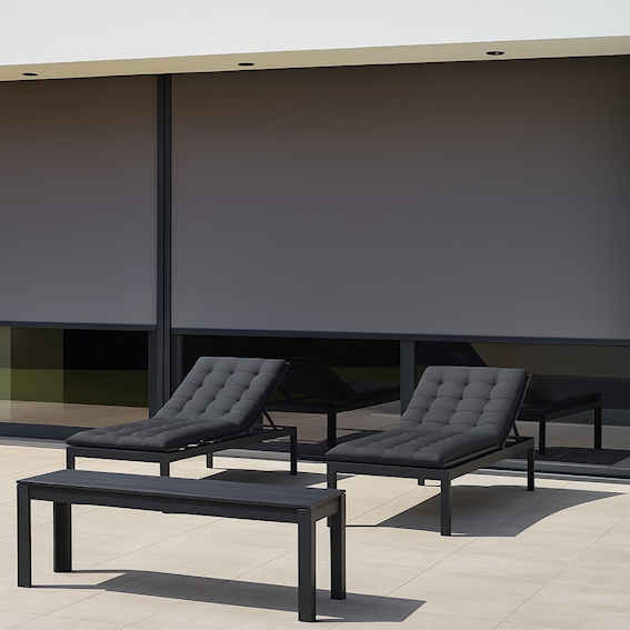 Store extérieur terrasse transat